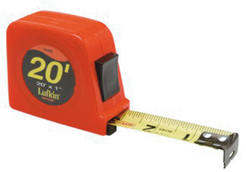 Measuring Tape 20m/66ft 10mm (3/8") – Dual-Scale Steel Long Tape on Open Frame Reel